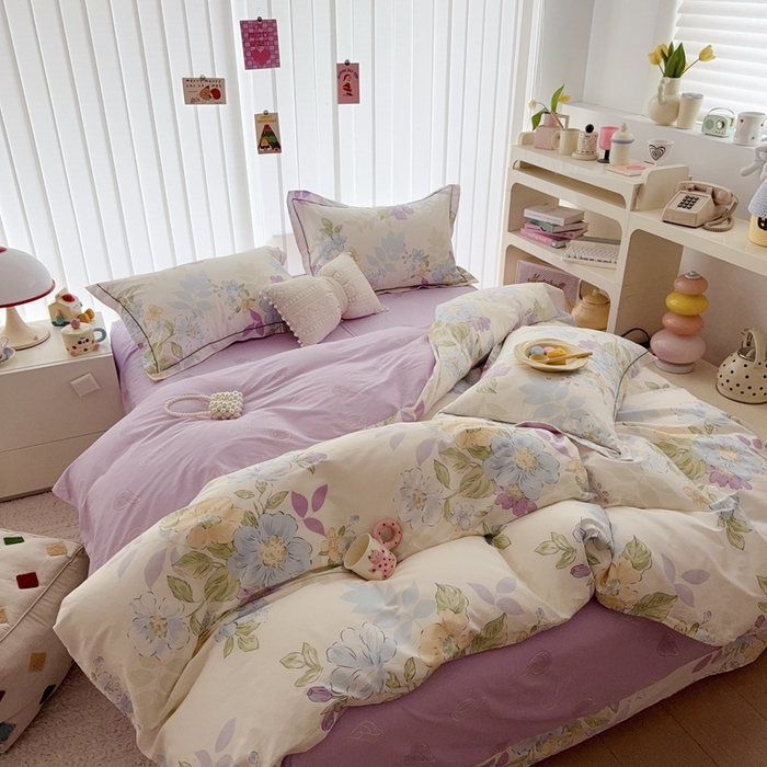 91家纺网 家纺一手货源 找家纺 于果 2025新款全棉13370四件套 水墨嫣然