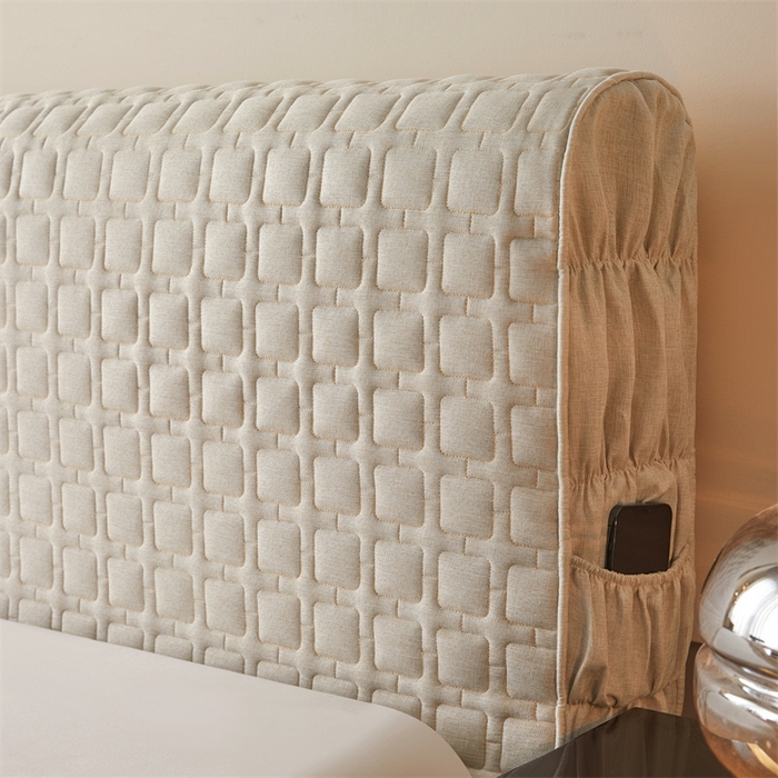 91家纺网 家纺一手货源 找家纺 （总）情恒家纺 2025新款麻布全包床头罩