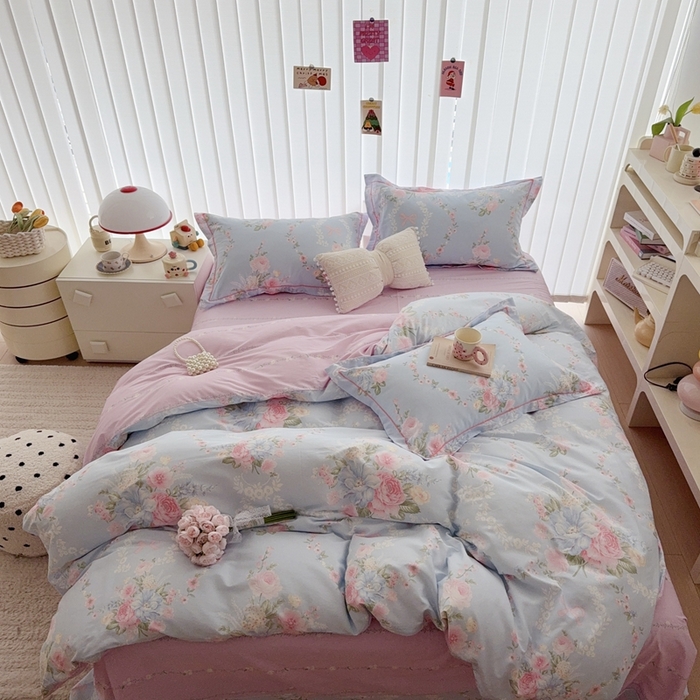 91家纺网 家纺一手货源 找家纺 于果 2025新款全棉13370四件套 暖阳