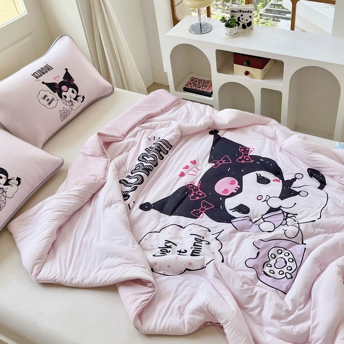 91家纺网 家纺一手货源 找家纺 蘭菲家纺 2025新款三丽鸥卡通印花夏被 明天见