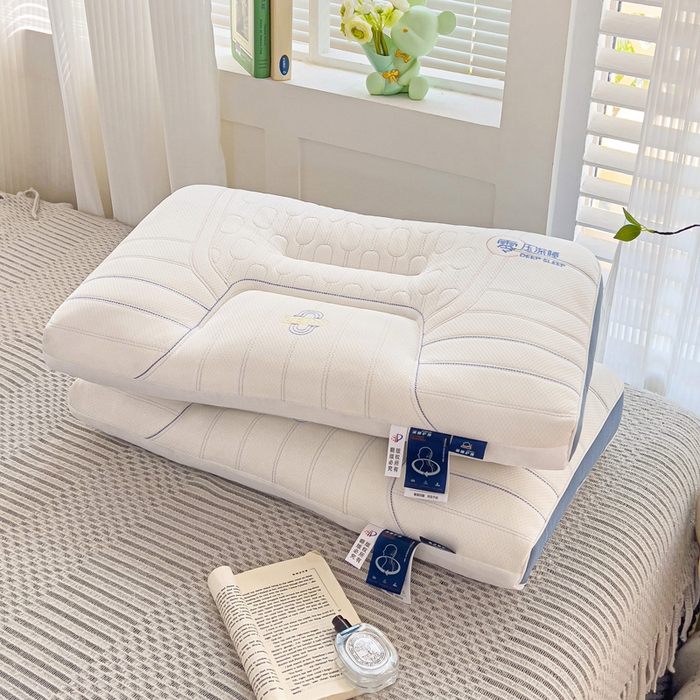 91家纺网 家纺一手货源 找家纺 （总）幸运草 2025新款0压深睡枕芯 成人家用护颈枕头48*74cm