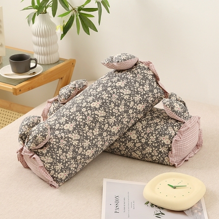 91家纺网 家纺一手货源 找家纺 （总）珍贝家纺 2025新款全棉双层纱兔公仔荞麦壳枕