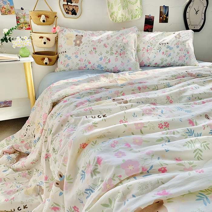 91家纺网 家纺一手货源 找家纺 2025新款1活性印染水洗棉大豆夏被 夏被-好伙伴