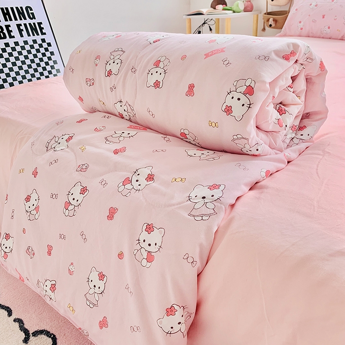 91家纺网 家纺一手货源 找家纺 2025新款1活性印染水洗棉大豆夏被 夏被-可爱dog