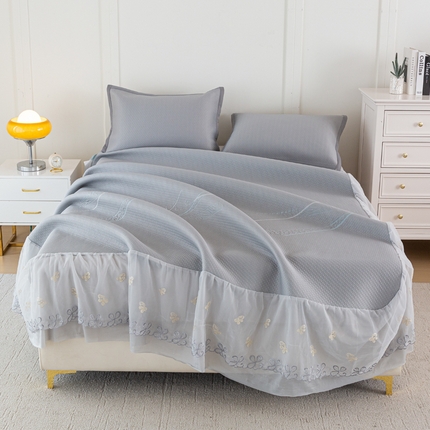 91家纺网 家纺一手货源 找家纺 （总）宜派家纺 2025新款PE凉感席床裙款三件套