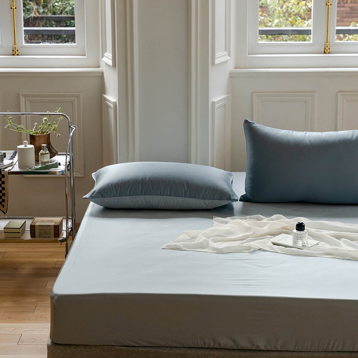 91家纺网 家纺一手货源 找家纺 （总）咏绒家纺工厂店 2025新款60S奥地利兰精天丝轻奢系列-单床笠