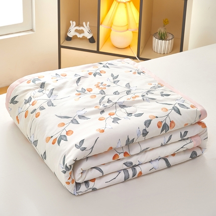 澳洲羽 2025新款亲肤棉印花夏被 沐颜