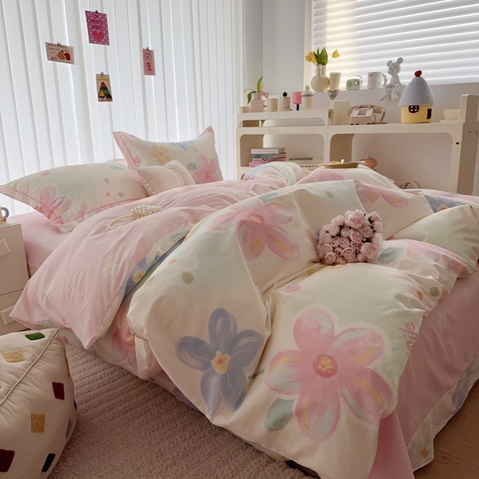 91家纺网 家纺一手货源 找家纺 于果 2025新款全棉13370四件套 满香庭