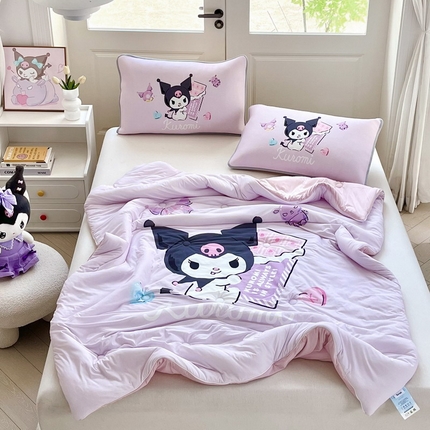 91家纺网 家纺一手货源 找家纺 （总）蘭菲家纺 2025新款三丽鸥卡通印花夏被