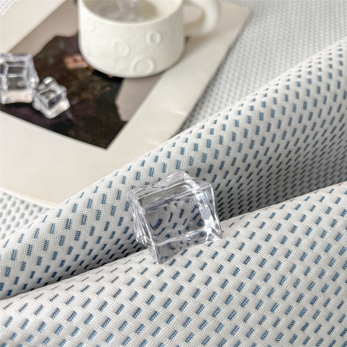 91家纺网 家纺一手货源 找家纺 雯豆家纺 2025新款PE凉感提花冰丝床笠三件套全包中分子床罩床垫保护套 小脚印-床笠款