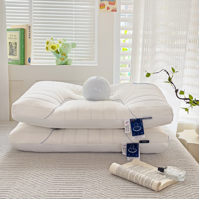 91家纺网 家纺一手货源 找家纺 （总）幸运草 2025新款0压深睡枕芯 成人家用护颈枕头48*74cm