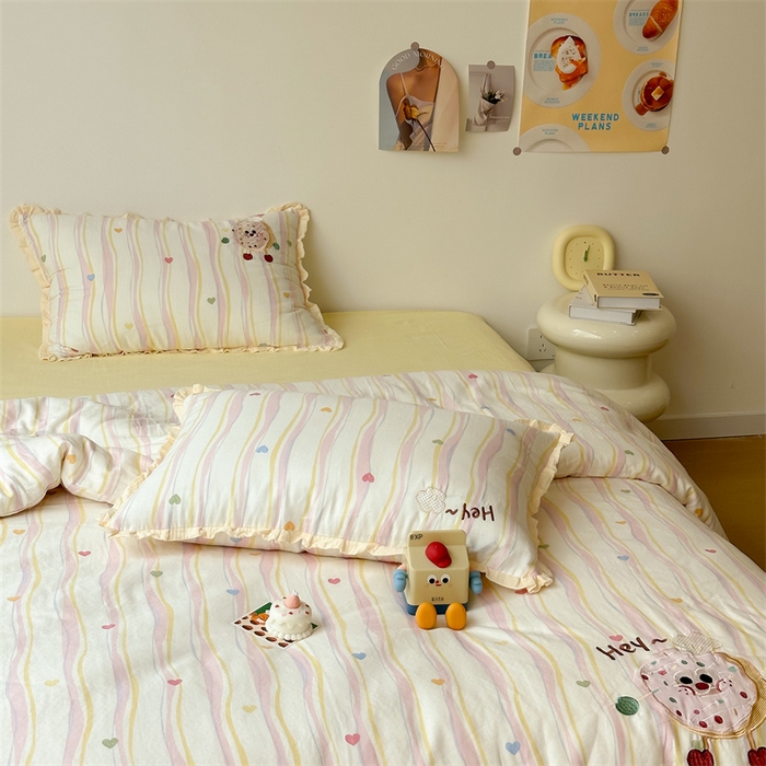 91家纺网 家纺一手货源 找家纺 （总）潘朵拉家纺 2025新款全棉双层纱面包超人系列四件套