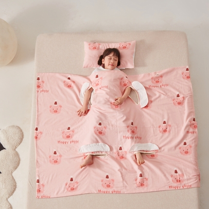 91家纺网 家纺一手货源 找家纺 （总）艾佳宝贝 2025A类全棉纱布护肚防踢睡袋多功能盖毯宝宝夏被