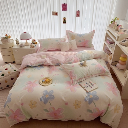 91家纺网 家纺一手货源 找家纺 于果 2025新款全棉13370四件套 满香庭