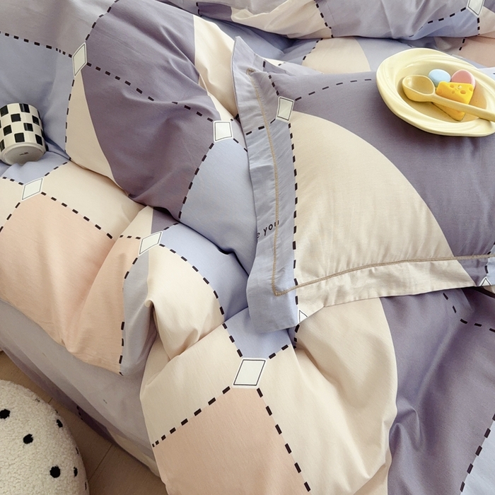 91家纺网 家纺一手货源 找家纺 于果 2025新款全棉13370四件套 罗宾