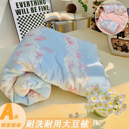 91家纺网 家纺一手货源 找家纺 （总）2025新款1活性印染水洗棉大豆夏被