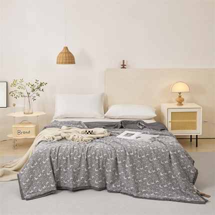 91家纺网 家纺一手货源 找家纺 （总）瑞米家居 2025新款全棉色织提花夏被