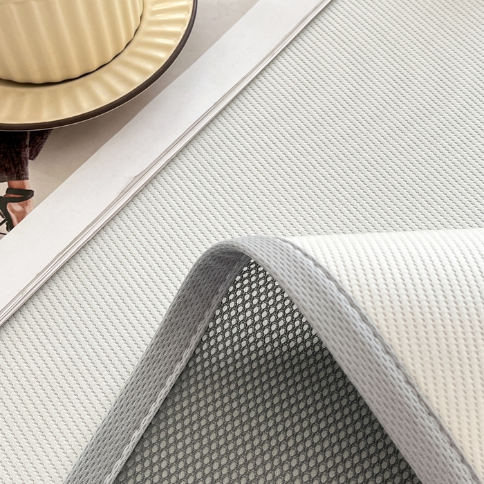 91家纺网 家纺一手货源 找家纺 子曰 2025新款A类高分子PE小清新凉感席系列-床垫款 小清新-白