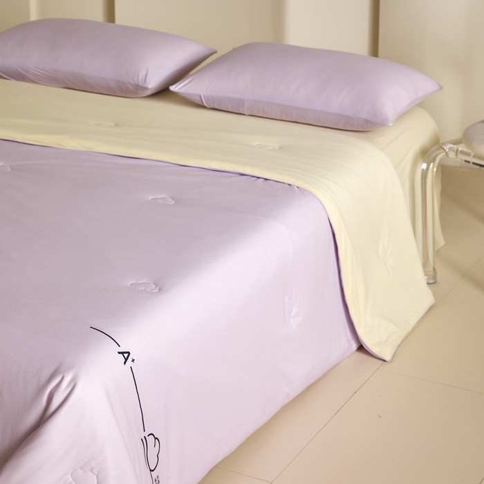 91家纺网 家纺一手货源 找家纺 （总）大彩家居 2025新款A类针织四季被-场景一