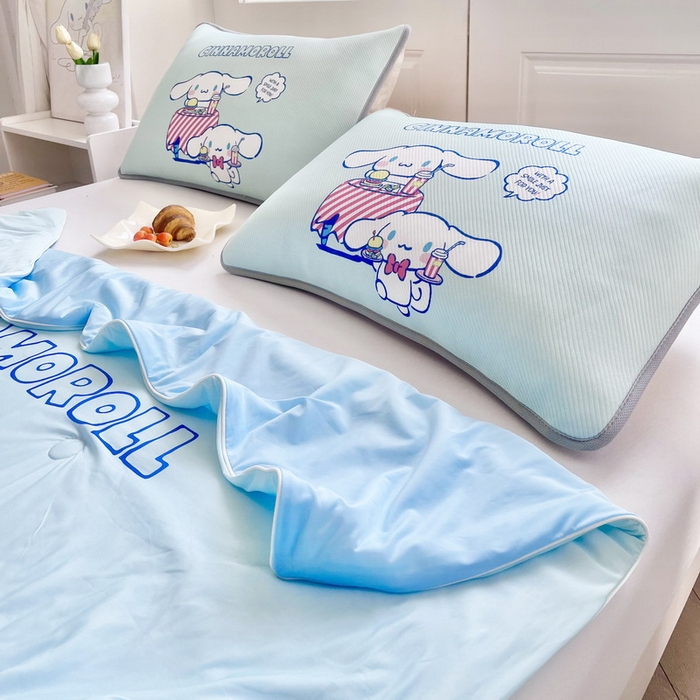 91家纺网 家纺一手货源 找家纺 蘭菲家纺 2025新款三丽鸥卡通印花夏被 聚餐大版