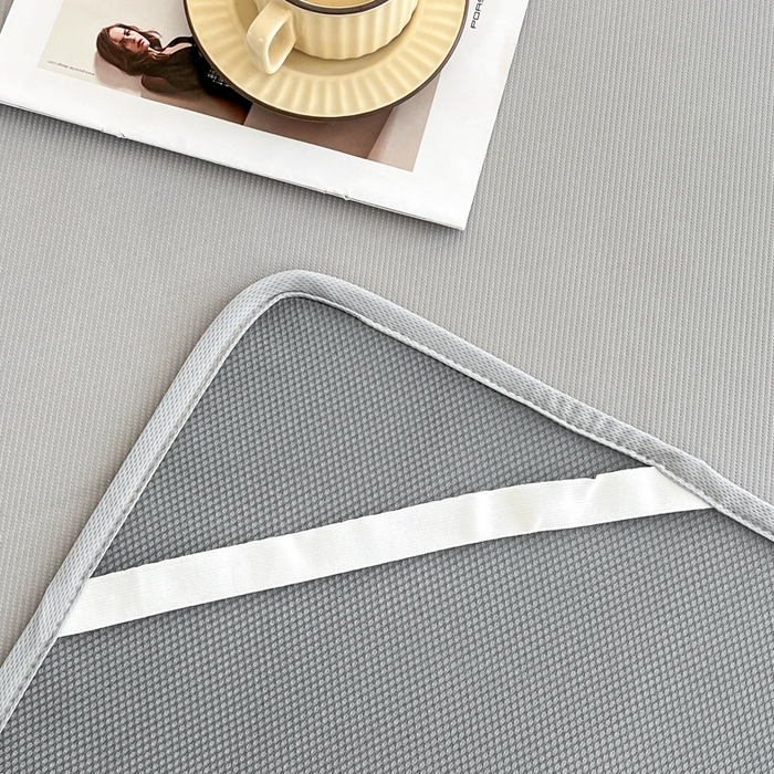 91家纺网 家纺一手货源 找家纺 子曰 2025新款A类高分子PE小清新凉感席系列-床垫款 小清新-灰