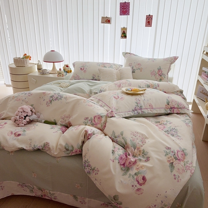 91家纺网 家纺一手货源 找家纺 于果 2025新款全棉13370四件套 尤梨