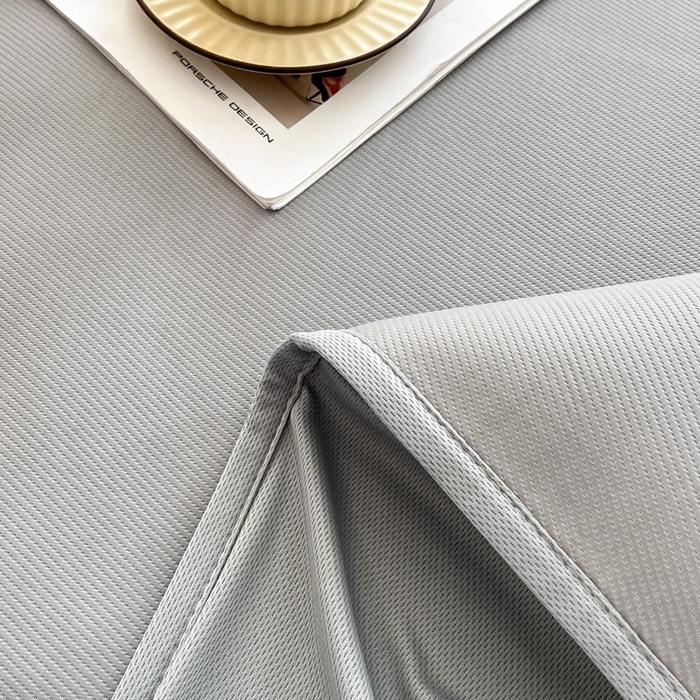 91家纺网 家纺一手货源 找家纺 子曰 2025新款A类高分子PE小清新凉感席系列-床笠款 小清新-灰