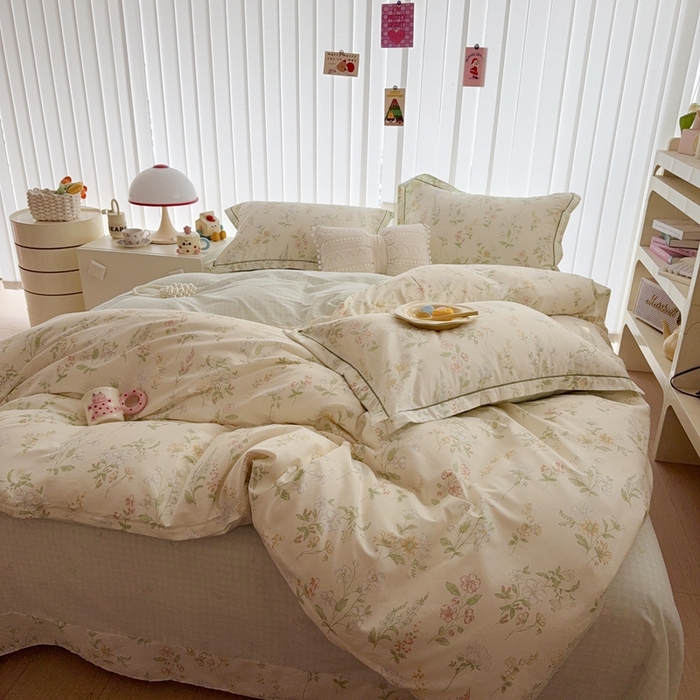 91家纺网 家纺一手货源 找家纺 于果 2025新款全棉13370四件套 暖樱