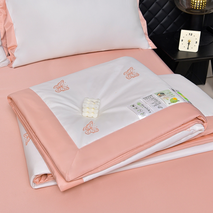 91家纺网 家纺一手货源 找家纺 （总）斯尔顿 2025新款水洗天丝满绣夏被夏凉被空调被四件套