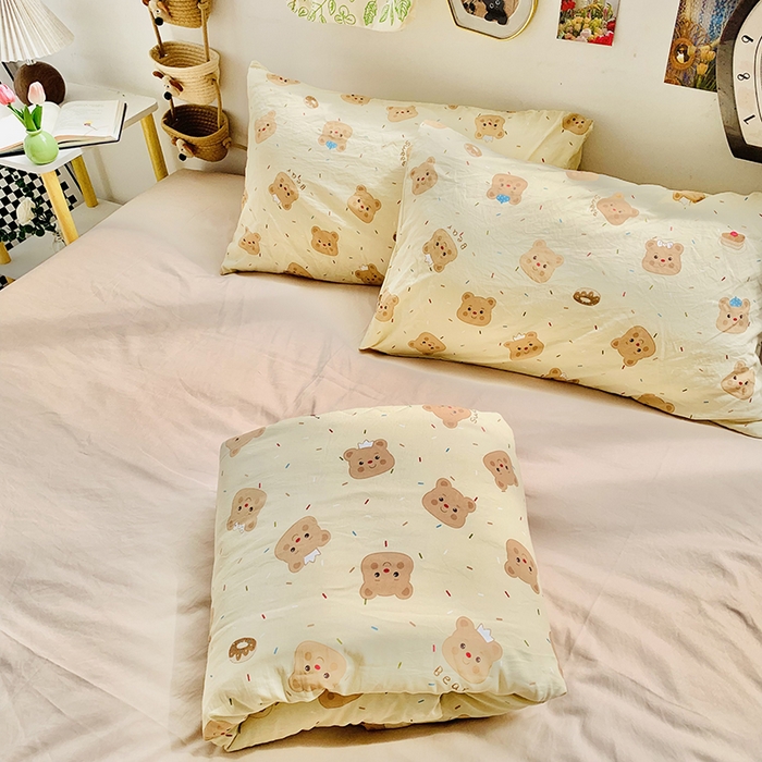 91家纺网 家纺一手货源 找家纺 2025新款1活性印染水洗棉大豆夏被 夏被-蛋糕熊