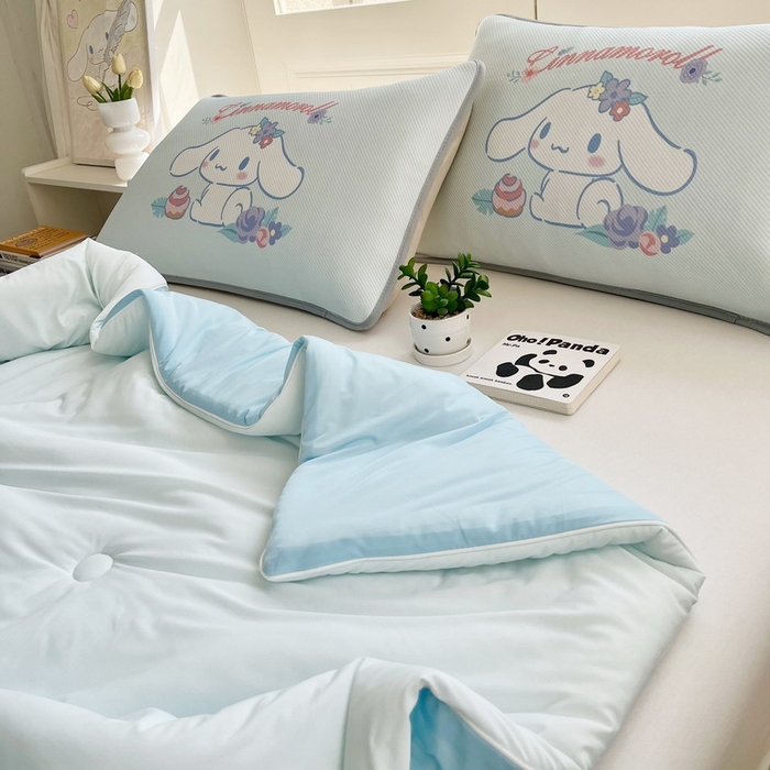 91家纺网 家纺一手货源 找家纺 蘭菲家纺 2025新款三丽鸥卡通印花夏被 泡芙