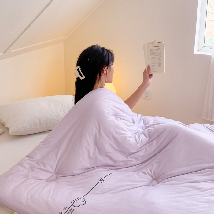 91家纺网 家纺一手货源 找家纺 （总）大彩家居 2025新款A类针织四季被-场景二