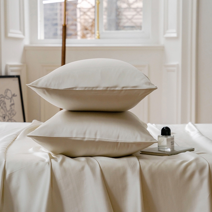 91家纺网 家纺一手货源 找家纺 咏绒家纺工厂店 2025新款60S奥地利兰精天丝轻奢系列-单床单 极地白