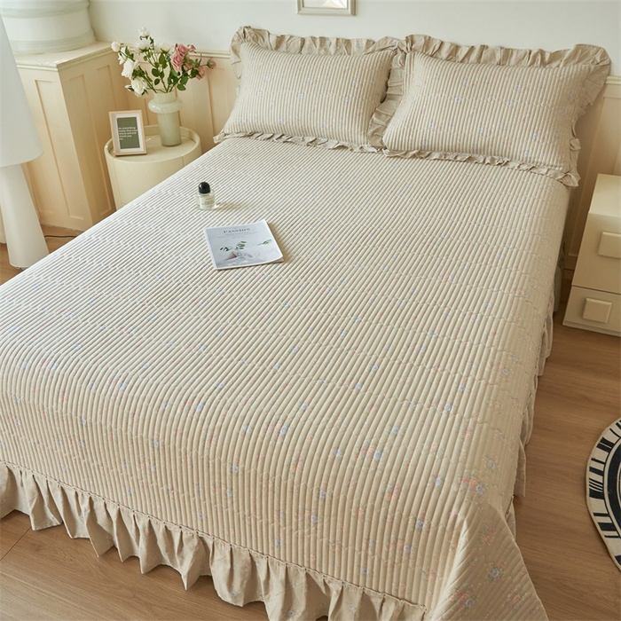 91家纺网 家纺一手货源 找家纺 恒爱家纺 2024新款全棉甜美少女单床盖 半夏