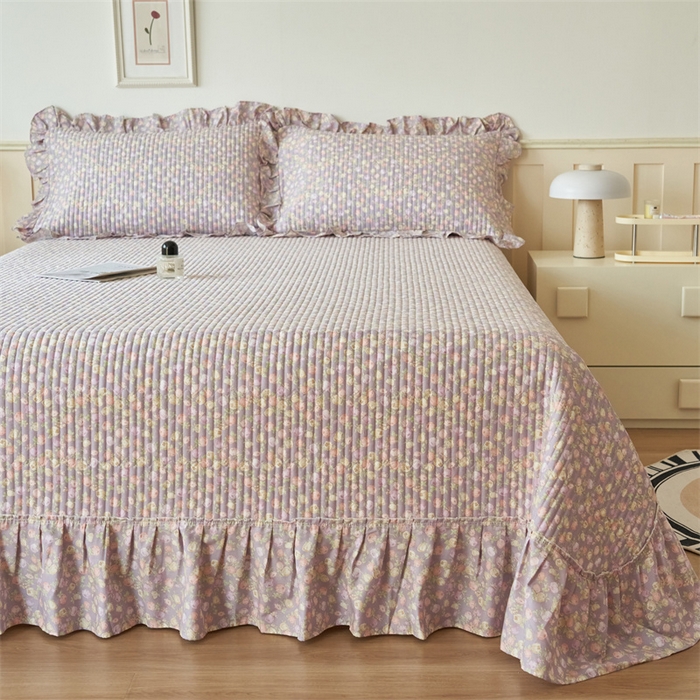 91家纺网 家纺一手货源 找家纺 恒爱家纺 2024新款全棉甜美少女单床盖 绝影