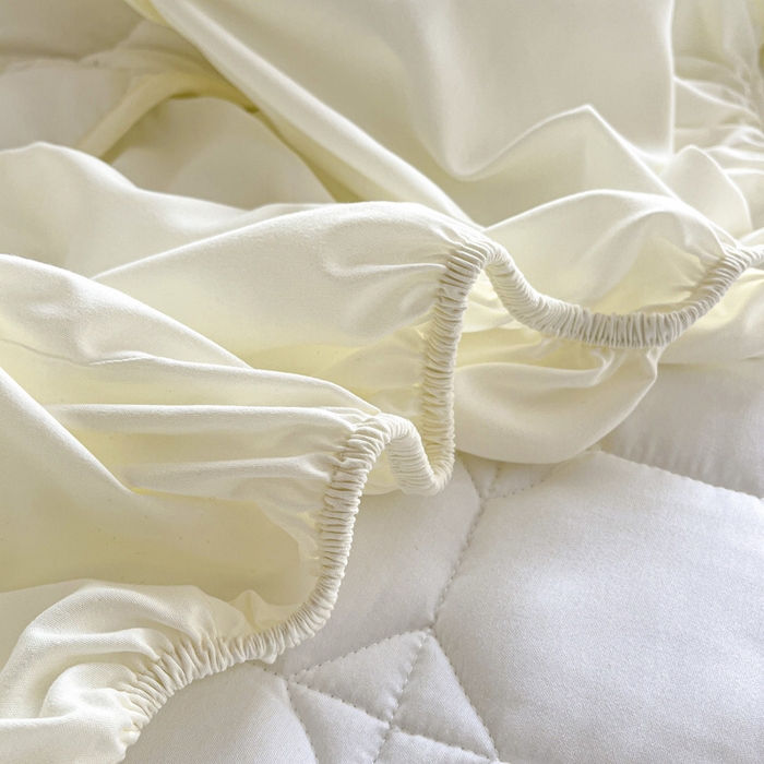 91家纺网 家纺一手货源 找家纺 万盛家纺 2025新款夹棉恐龙刺绣床笠 恐龙-方格  白