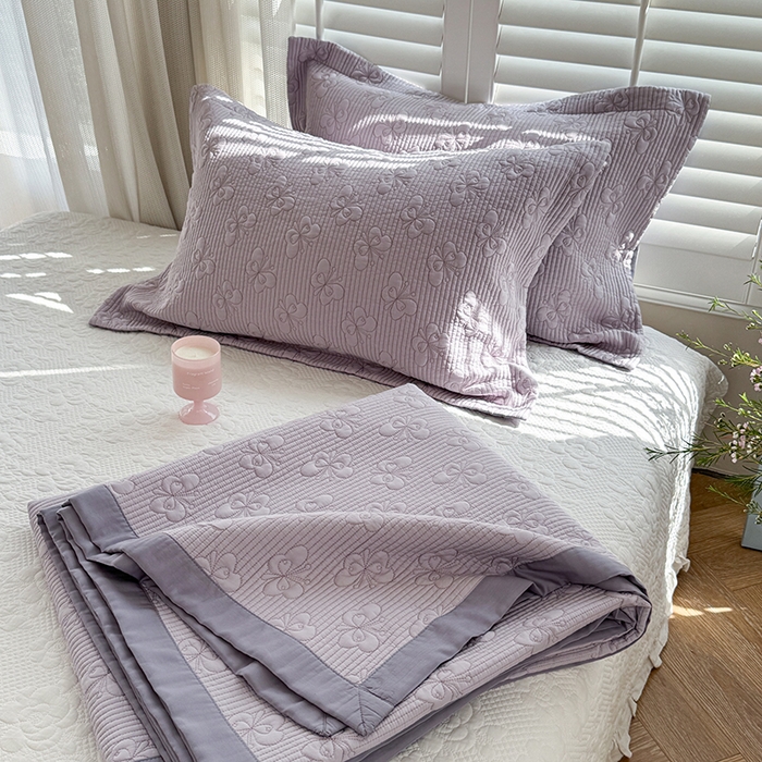 91家纺网 家纺一手货源 找家纺 琳可家居 花开蝶自来系列双面再生纤维素纤维床盖高温水洗两面可用 花开蝶自来-紫