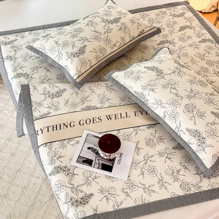 91家纺网 家纺一手货源 找家纺 （总）源舍家纺 2025新款冰豆豆斜纹数码印花席