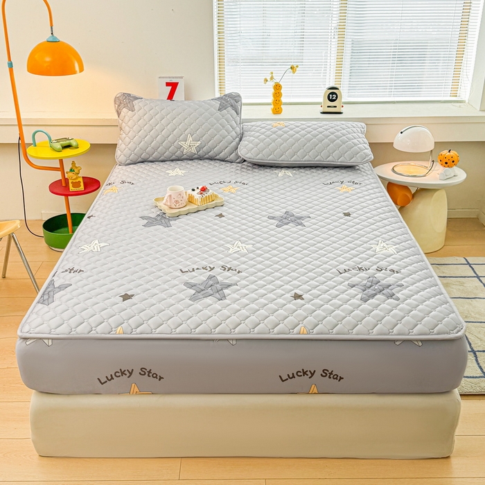 91家纺网 家纺一手货源 找家纺 （总）爱思凯家纺 2025新款水洗棉夹棉单床笠 床笠单件