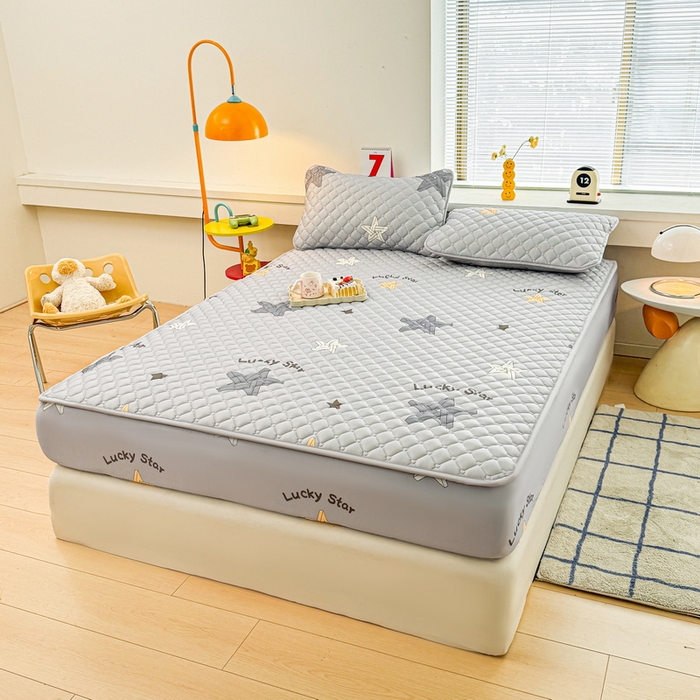 91家纺网 家纺一手货源 找家纺 （总）爱思凯家纺 2025新款水洗棉夹棉单床笠 床笠单件