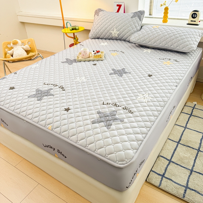 91家纺网 家纺一手货源 找家纺 （总）爱思凯家纺 2025新款水洗棉夹棉单床笠 床笠单件