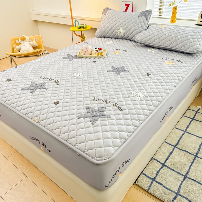 91家纺网 家纺一手货源 找家纺 （总）爱思凯家纺 2025新款水洗棉夹棉单床笠 床笠单件