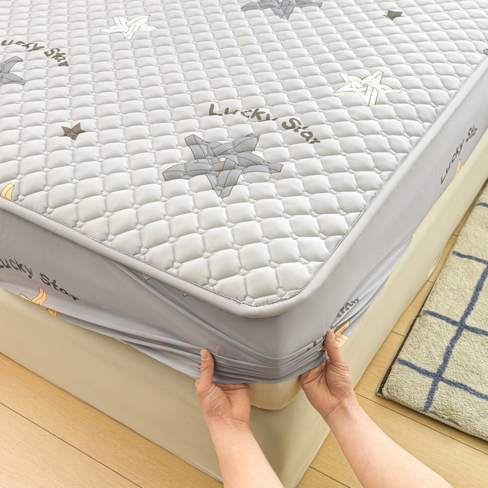 91家纺网 家纺一手货源 找家纺 （总）爱思凯家纺 2025新款水洗棉夹棉单床笠 床笠单件