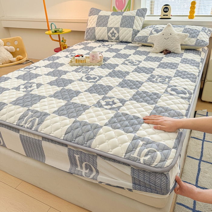 91家纺网 家纺一手货源 找家纺 （总）爱思凯家纺 2025新款水洗棉夹棉单床笠 床笠单件