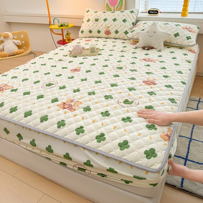 91家纺网 家纺一手货源 找家纺 （总）爱思凯家纺 2025新款水洗棉夹棉单床笠 床笠单件