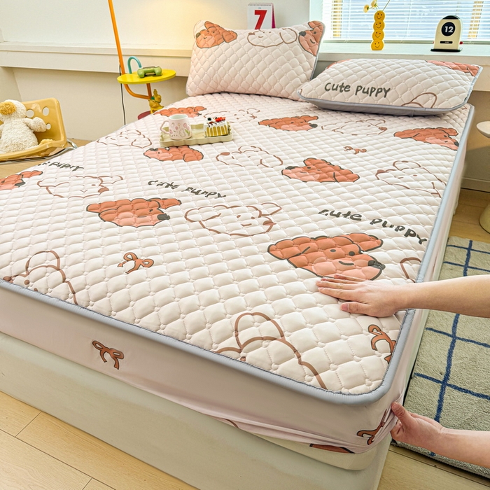 91家纺网 家纺一手货源 找家纺 （总）爱思凯家纺 2025新款水洗棉夹棉单床笠 床笠单件