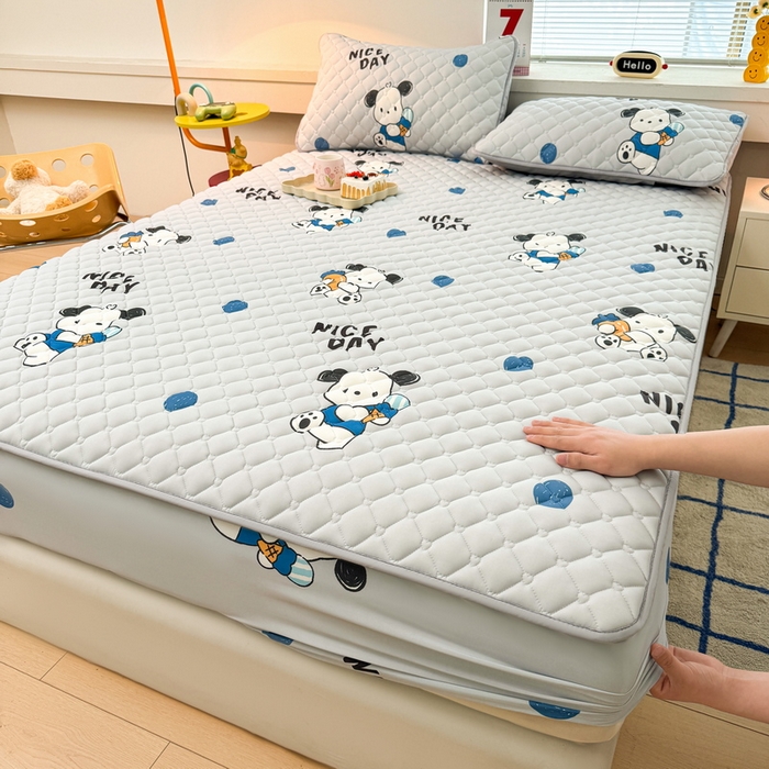 91家纺网 家纺一手货源 找家纺 （总）爱思凯家纺 2025新款水洗棉夹棉单床笠 床笠单件