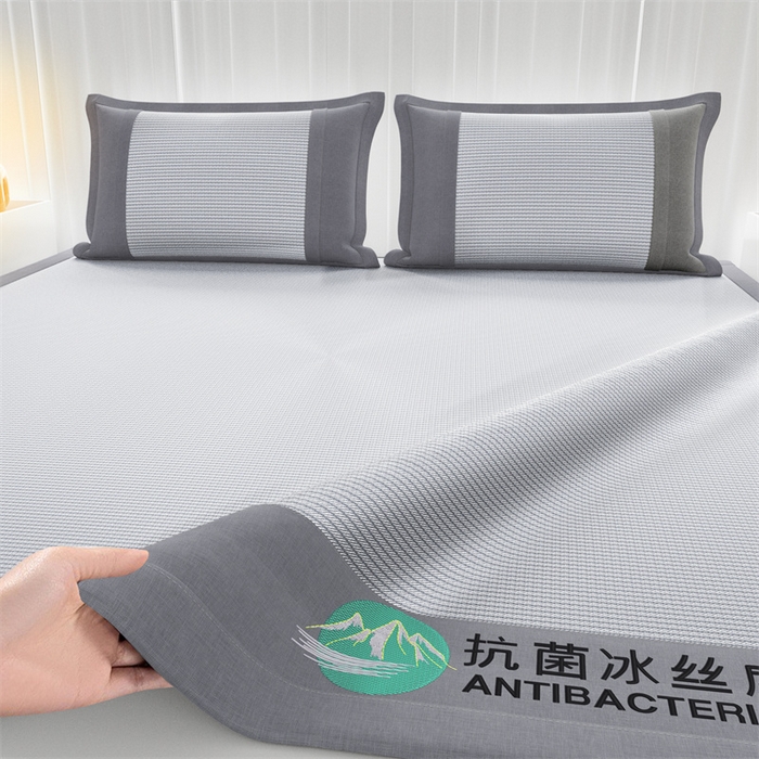 91家纺网 家纺一手货源 找家纺 （总）爱宝被业 2025新款亲肤凉感抗菌冰丝凉席席子