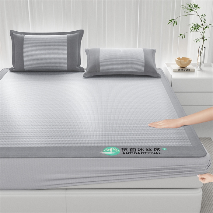 91家纺网 家纺一手货源 找家纺 （总）爱宝被业 2025新款亲肤凉感抗菌冰丝凉席席子