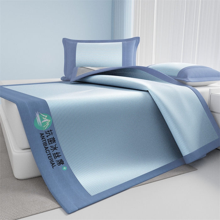 91家纺网 家纺一手货源 找家纺 （总）爱宝被业 2025新款亲肤凉感抗菌冰丝凉席席子